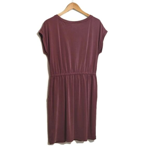 Cynthia Rowley Red Mini Dress Scoop Neck Short Sleeve Casual Summer Athleisure L - Picture 11 of 14